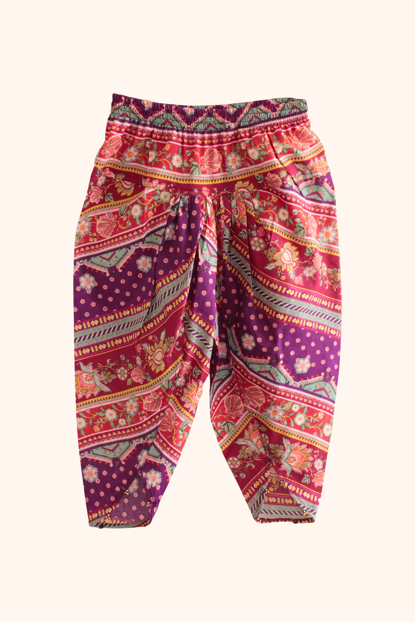 Pure Cotton Ethnic Clothing Set - Purple