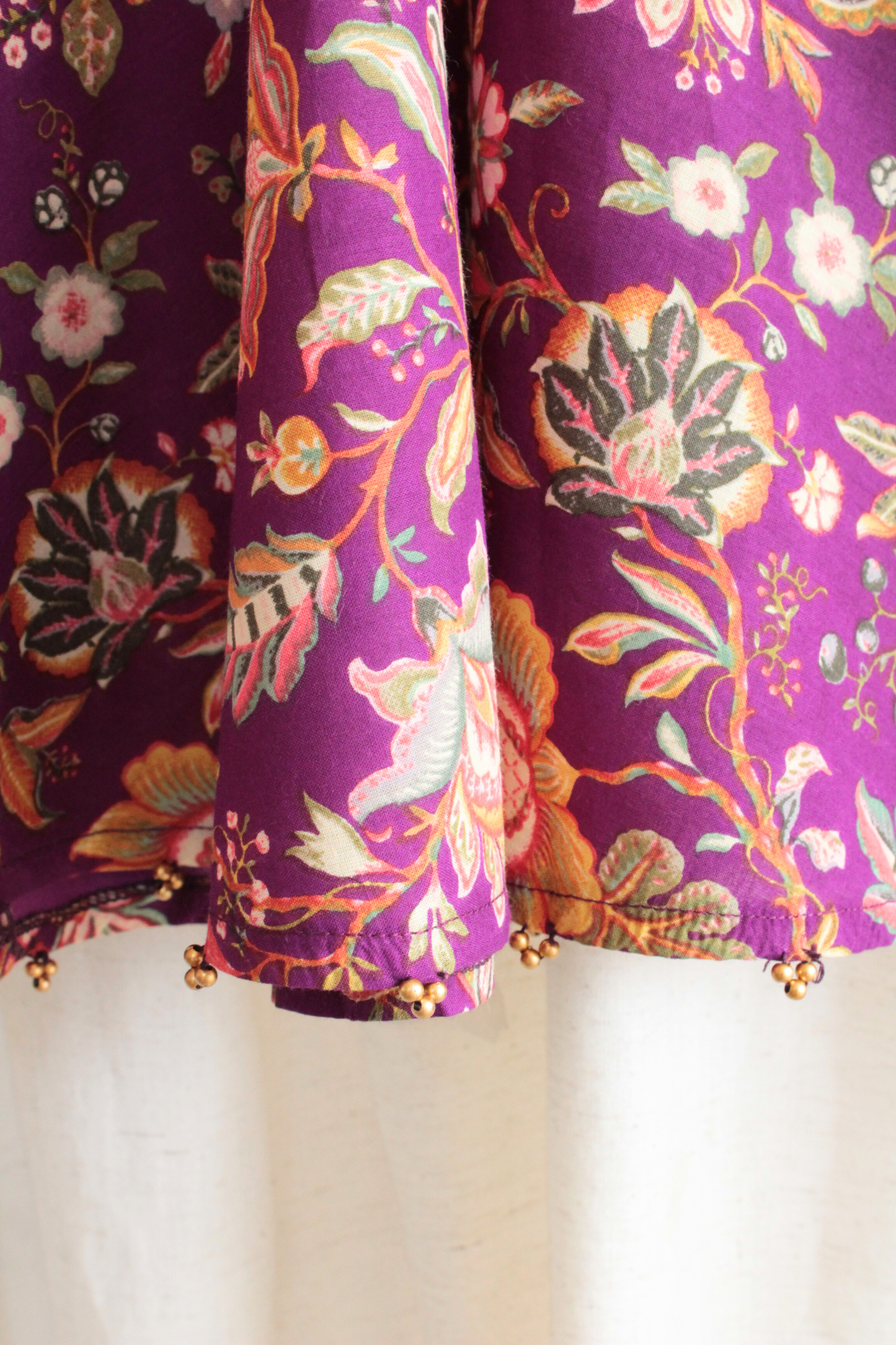 Pure Cotton Ethnic Clothing Set - Purple