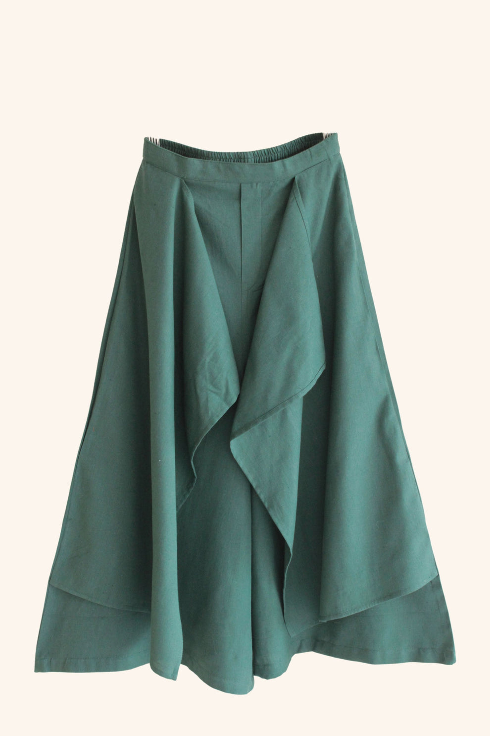 Girls Green Asymmetric Co-ord Set | Designer Kids Outfit