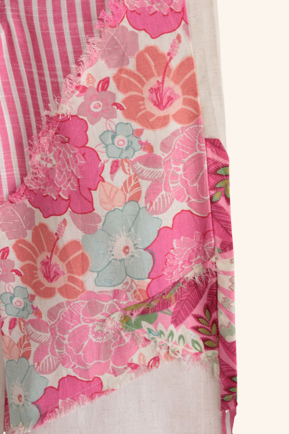 Girls Bloom & Stripe Patchwork Pure Cotton clothing set