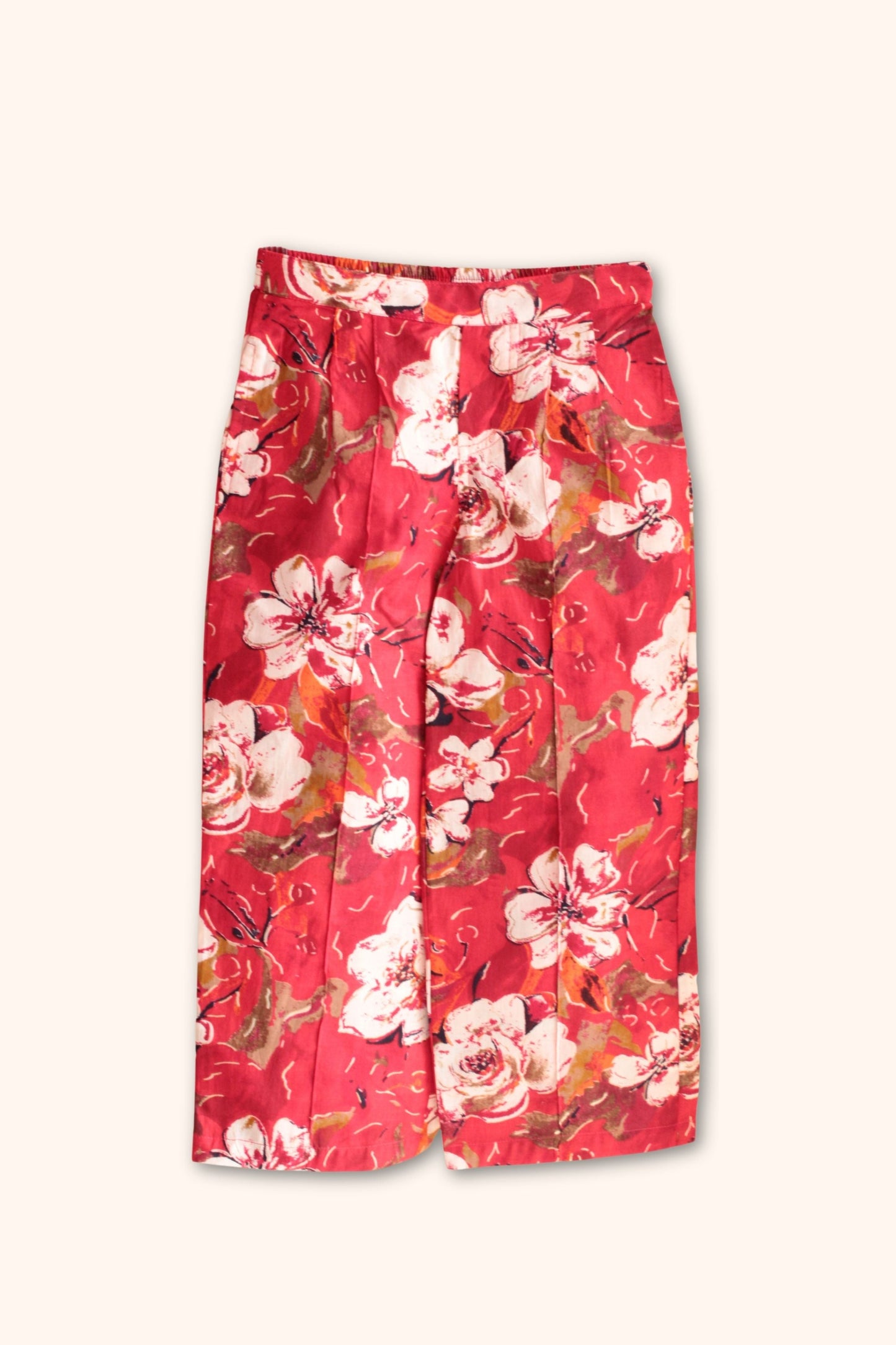 Girls Reversible Waist Coat and Pleated Pants set - Red