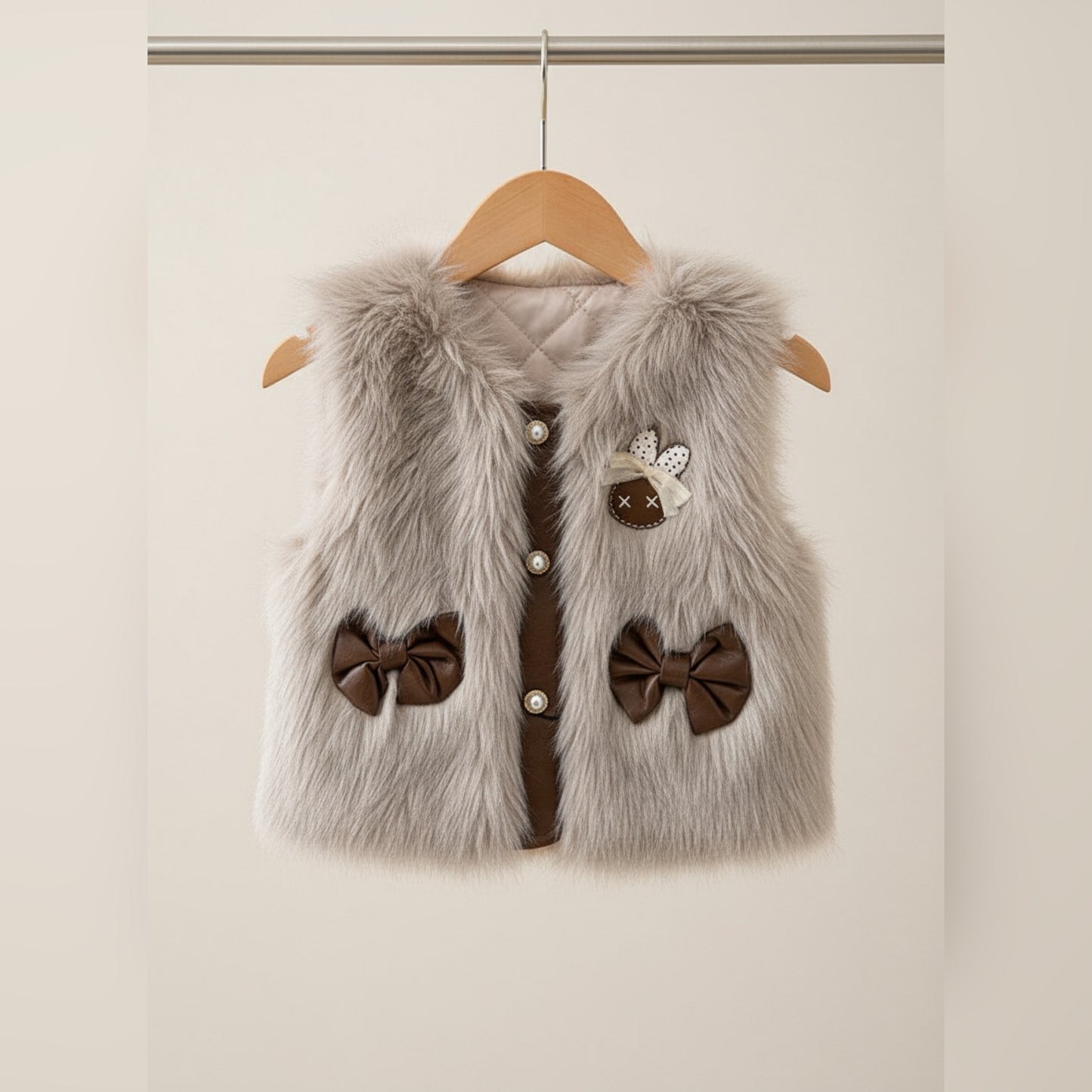 Cozy Chic Brown Winter Ensemble for Girls