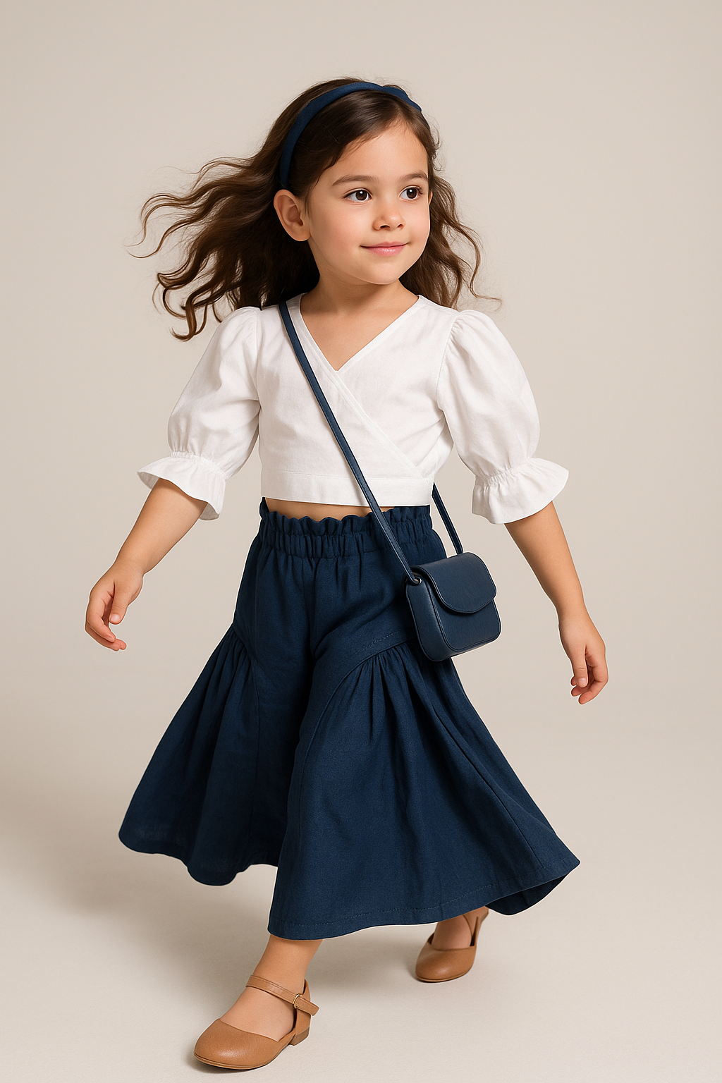 Girls Pure Cotton clothing set - Blue