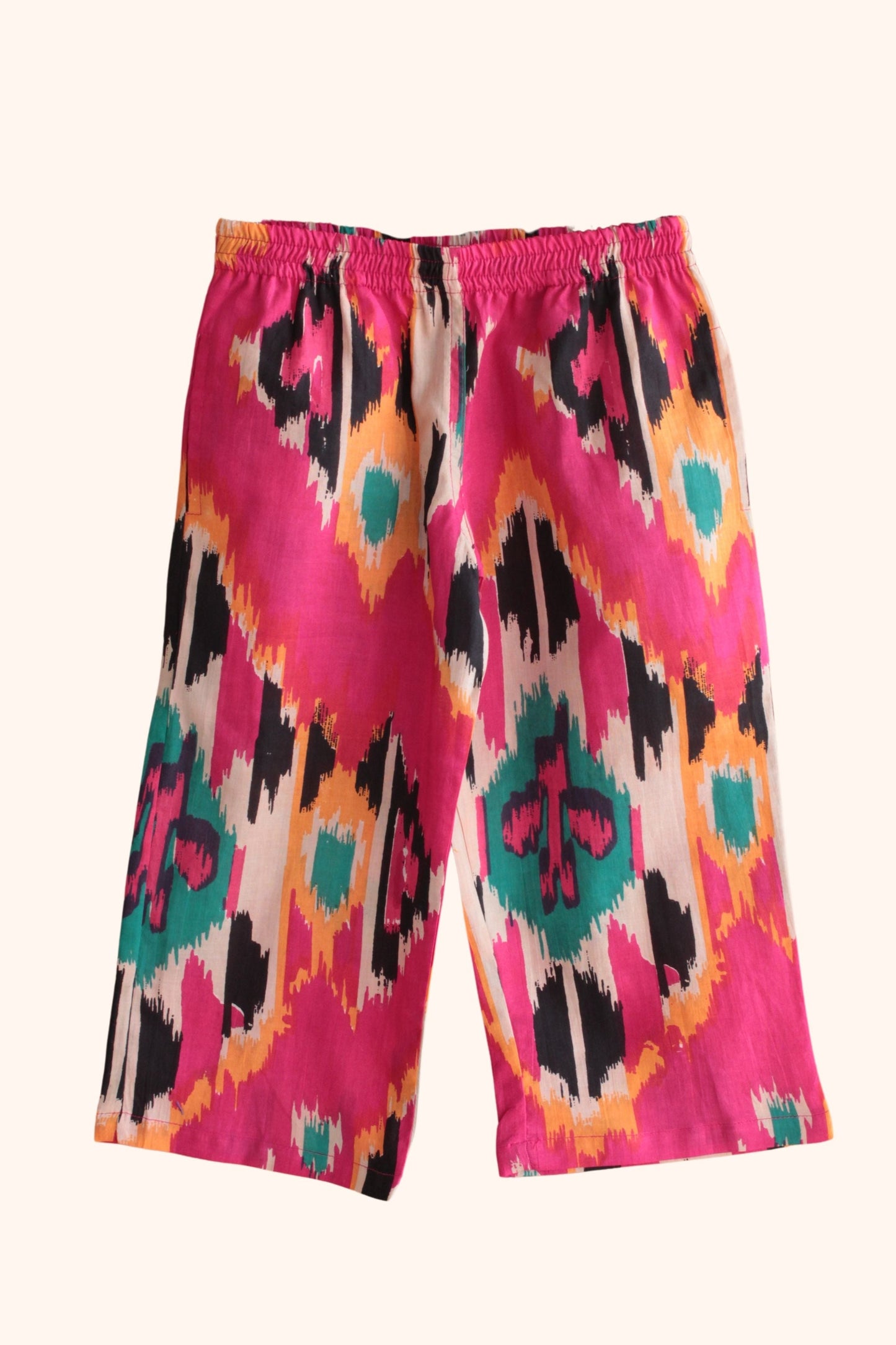 Vibrant Ikat Print Girls’ Cord Set