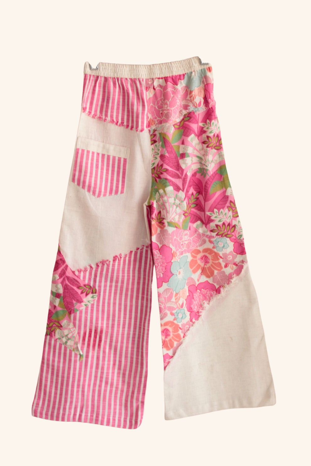 Girls Bloom & Stripe Patchwork Pure Cotton clothing set