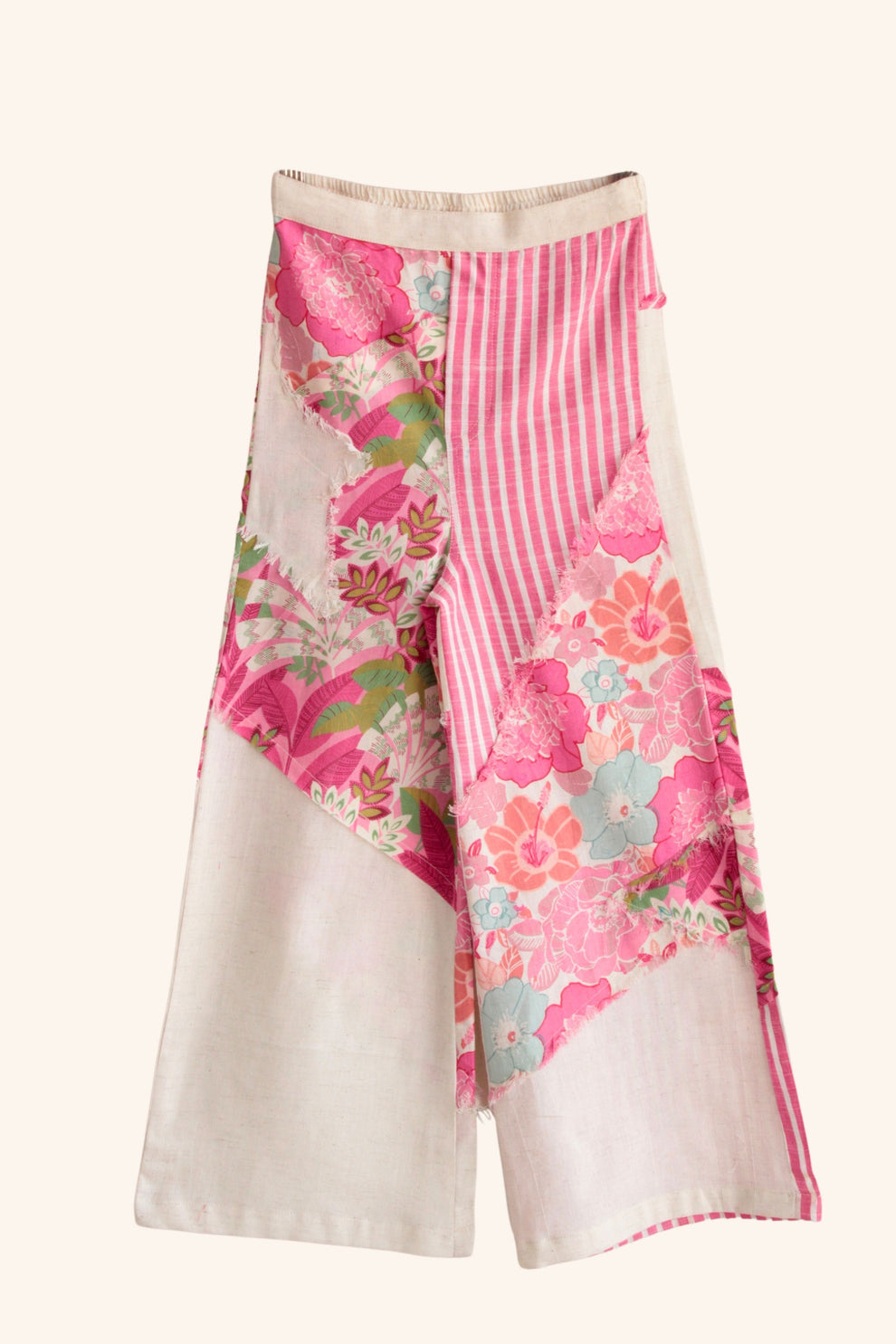 Girls Bloom & Stripe Patchwork Pure Cotton clothing set