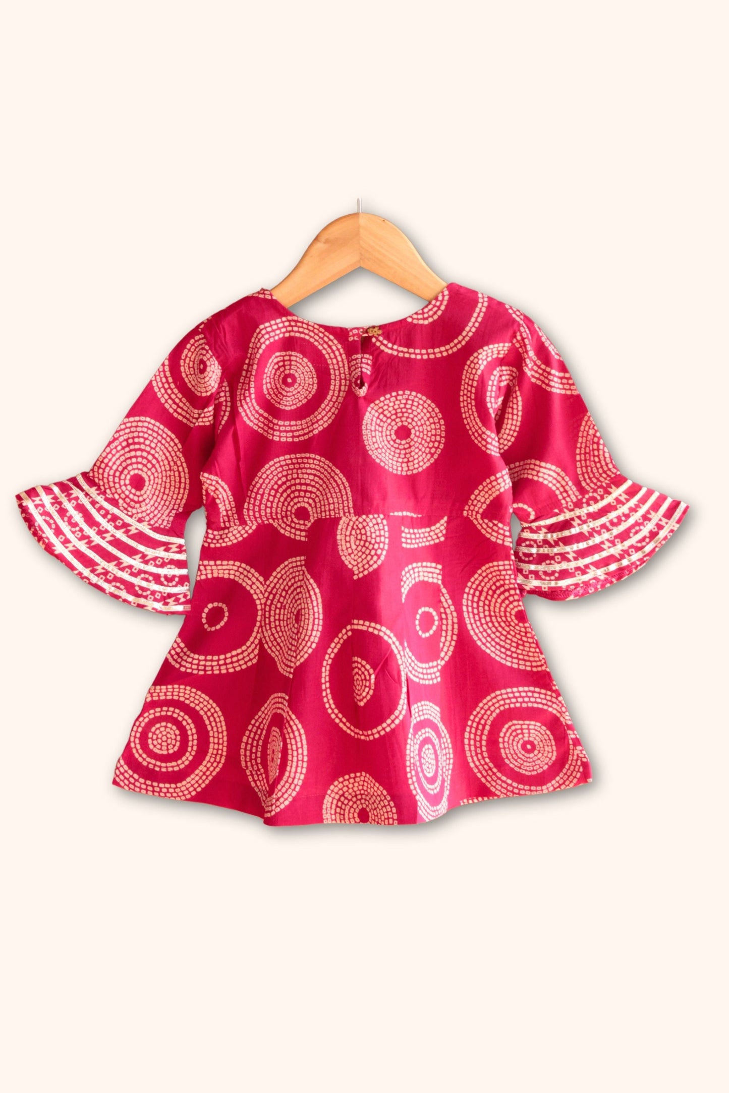 Girls Kaleera Pure Cotton Clothing Set - Red