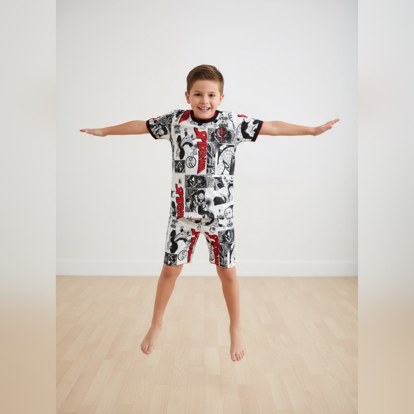 Spider-Man Comic Print Kids Coord Set