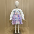 Pastel Dreams Layered Tulip Dress for Girls