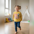 Girls Yellow ‘Space Traveller’ Snoopy Pre-Winter Sweatshirt
