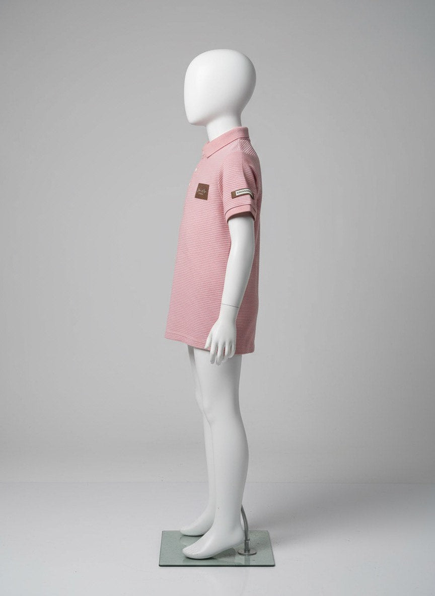 Boys Pink Polo T-Shirt