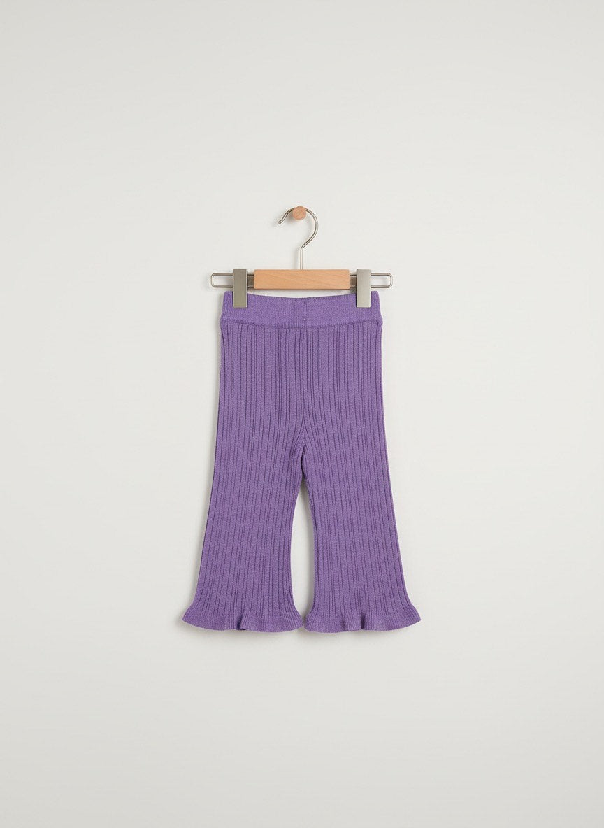 Lilac Bloom Knitted Co‑ord Set for Little Girls