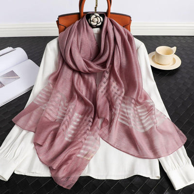 Cinnara Periwinkle Premium Silk Stole